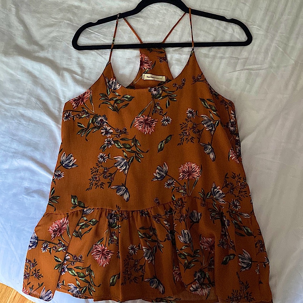 Bohemian floral top.